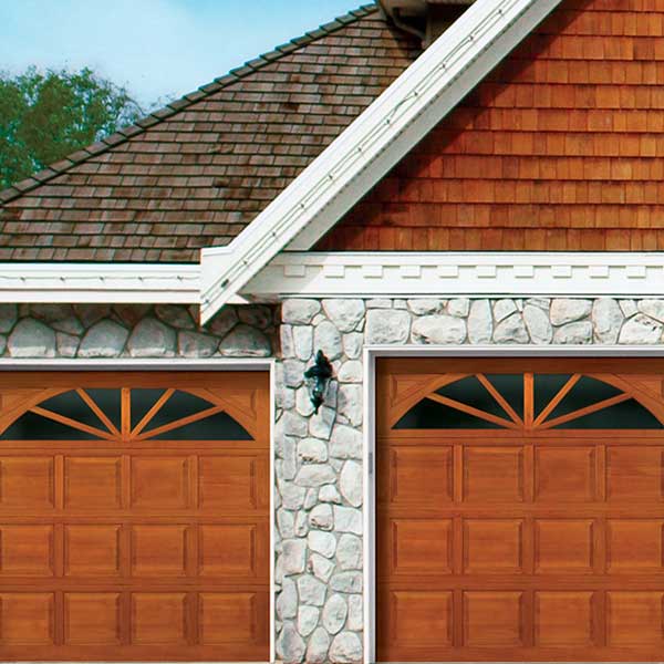 carriage house wood garage doors